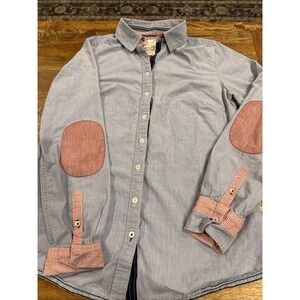 Falmer Heritage Button down With Elbow Patches Size 10